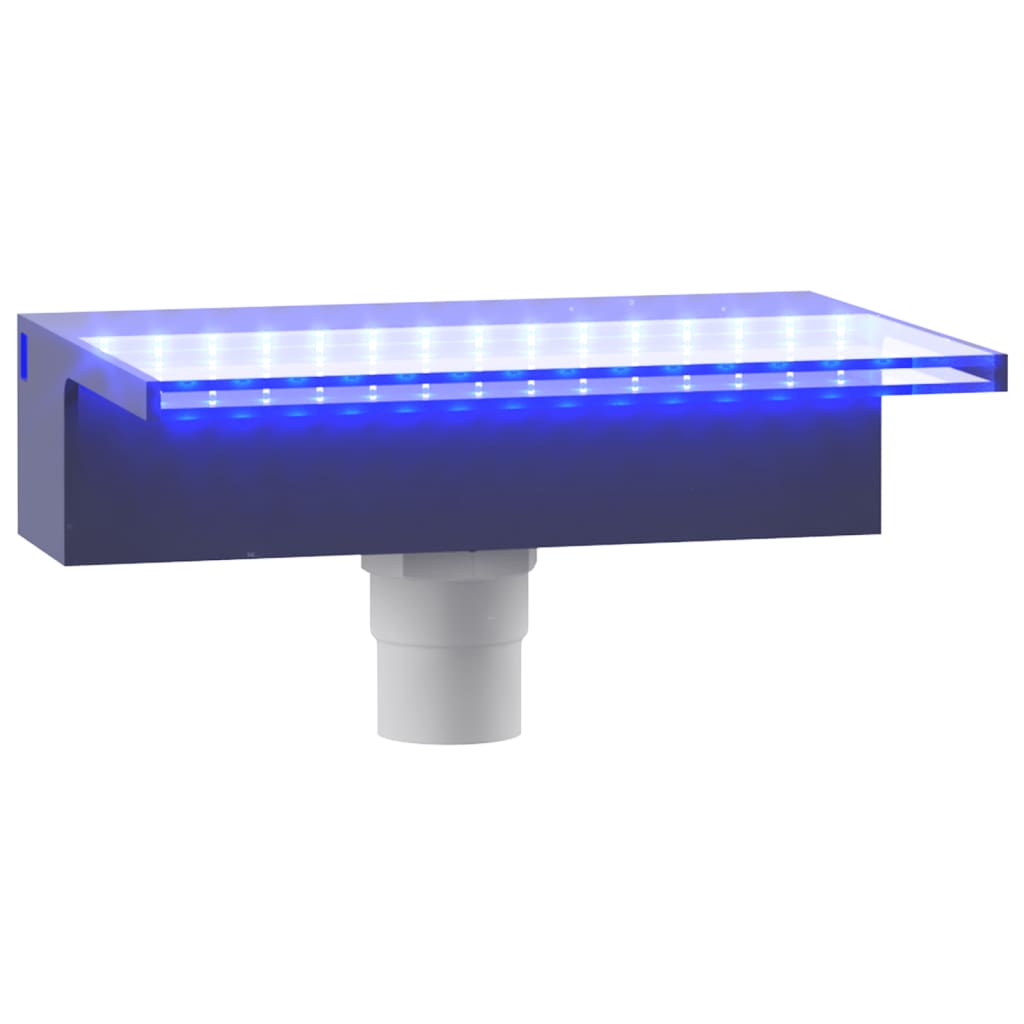 Waterfall with multi-colored LED lights, 30cm, acrylic