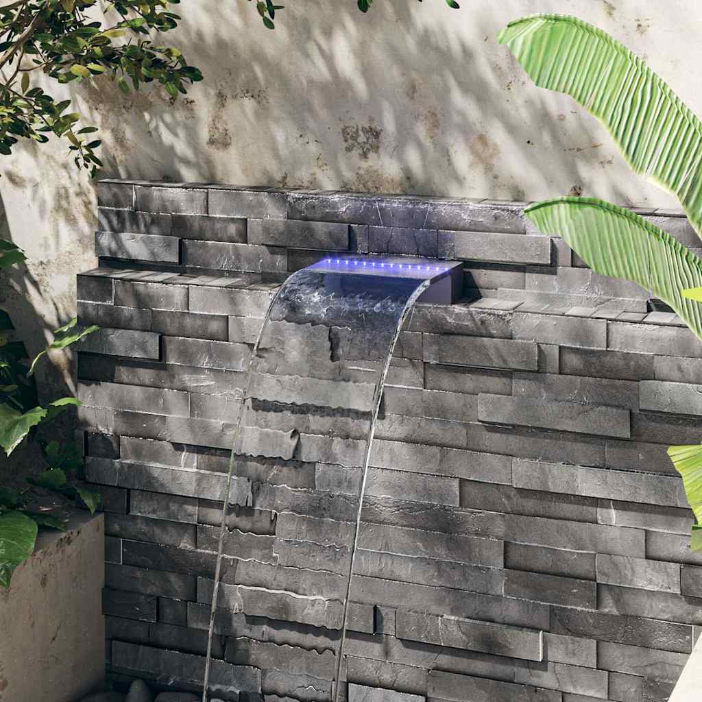 Waterfall with multi-colored LED lights, 30cm, acrylic