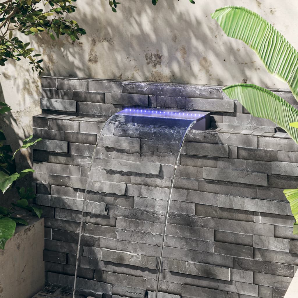 Waterfall with multi-colored LED lights, 45cm, acrylic