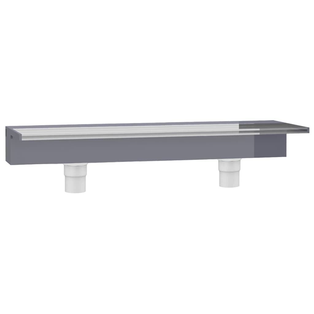 Ūdens kaskāde ar daudzkrāsainām LED gaismām, 90cm, akrils