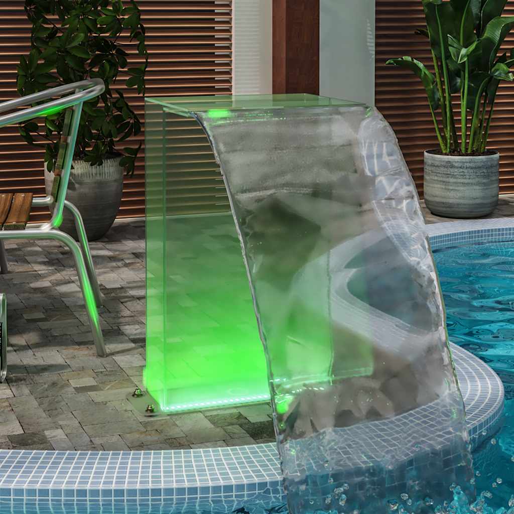 Pool fountain with multi-color LED, 51cm, acrylic