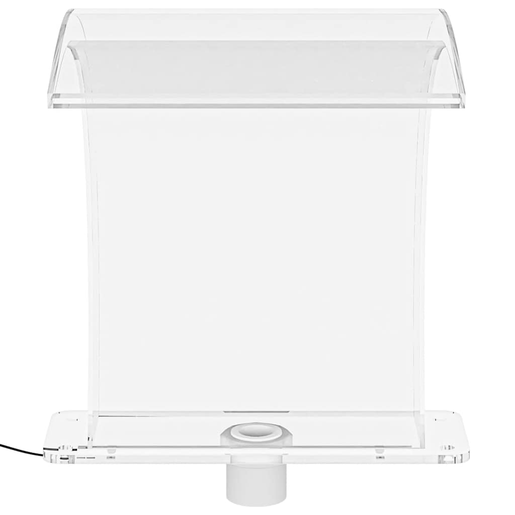Baseino fontanas su įvairių spalvų LED, 50cm, akrilas