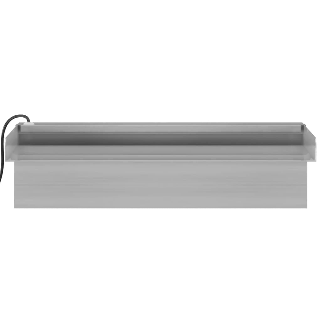 LED ūdenskritums ar maināmu krāsu gaismām, 30 cm, nerūsējošais tērauds
