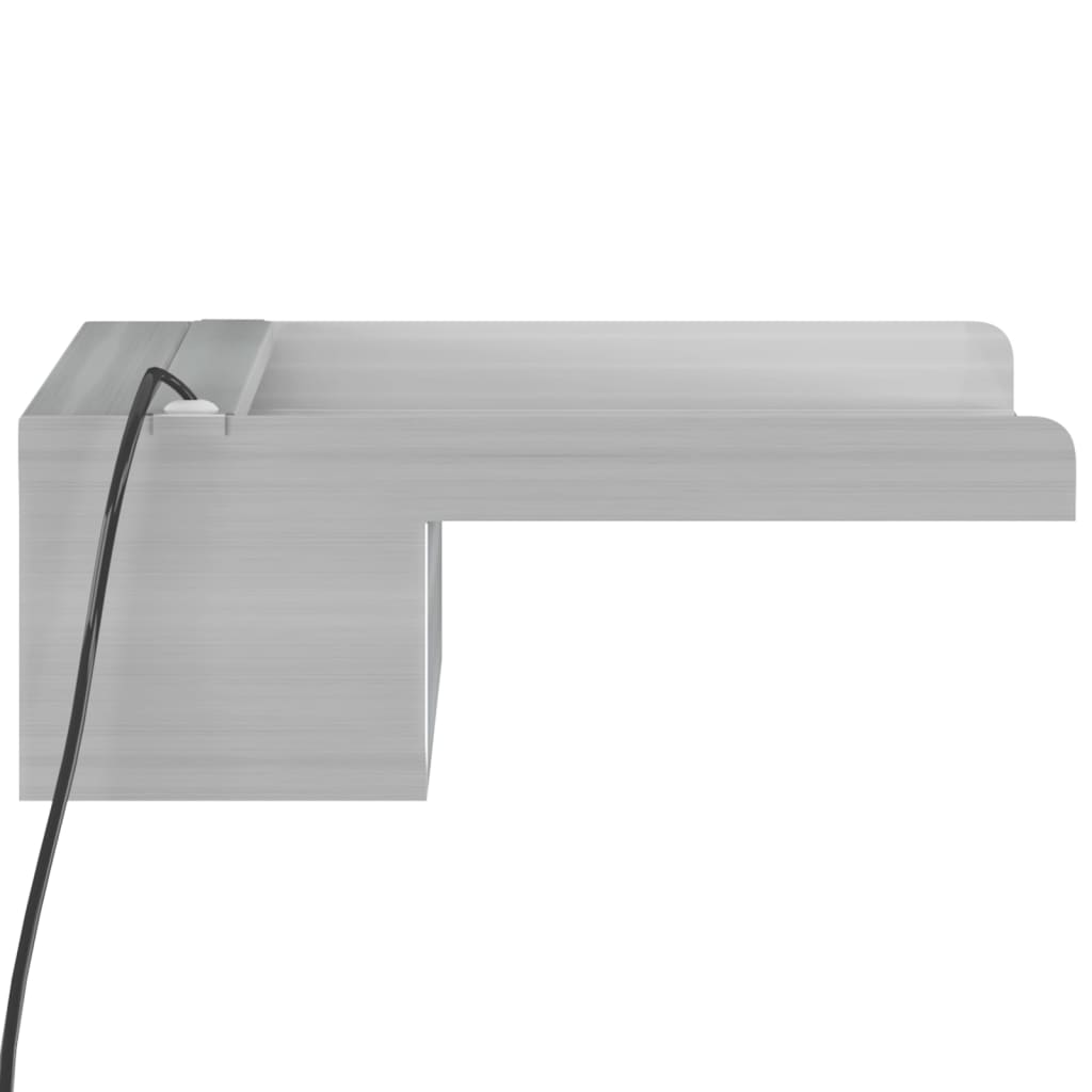 LED ūdenskritums ar maināmu krāsu gaismām, 30 cm, nerūsējošais tērauds