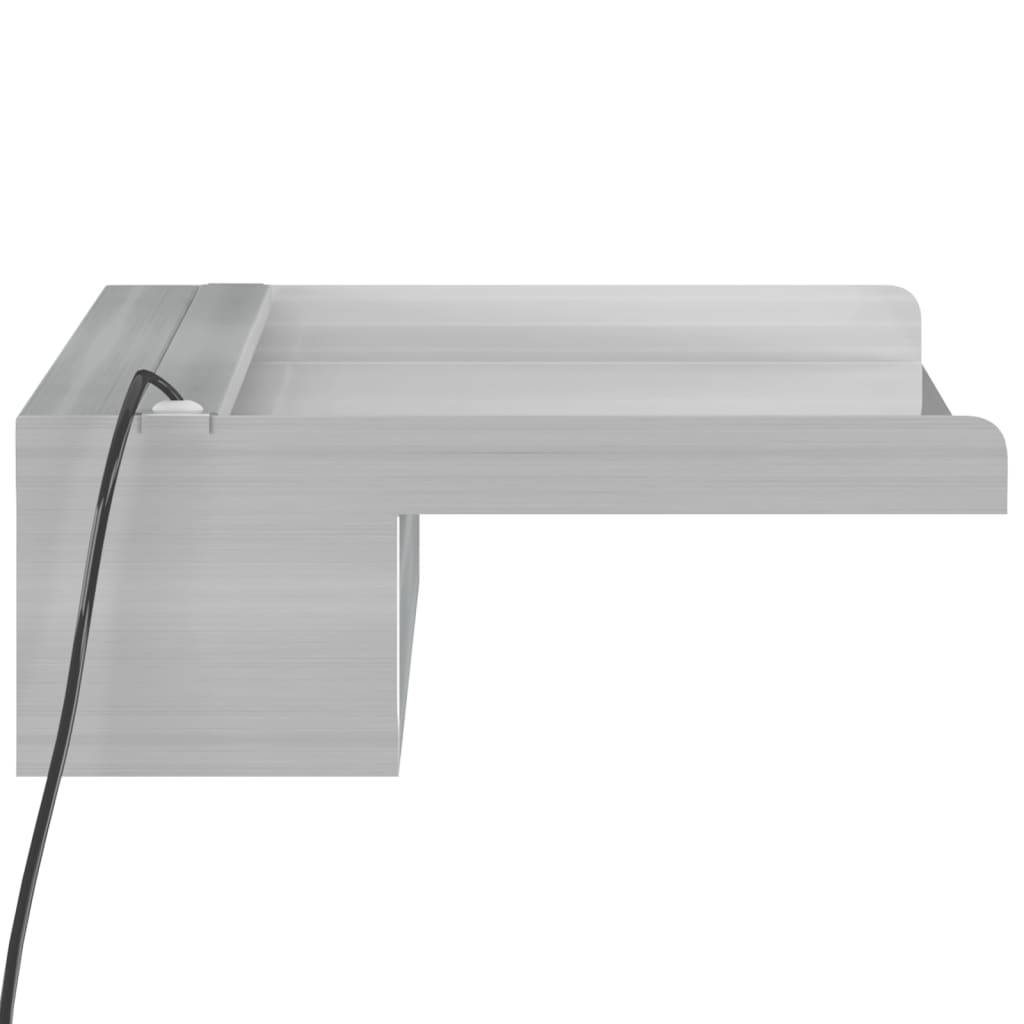 Krioklys su įvairių spalvų LED lemputėmis, 45cm, plienas