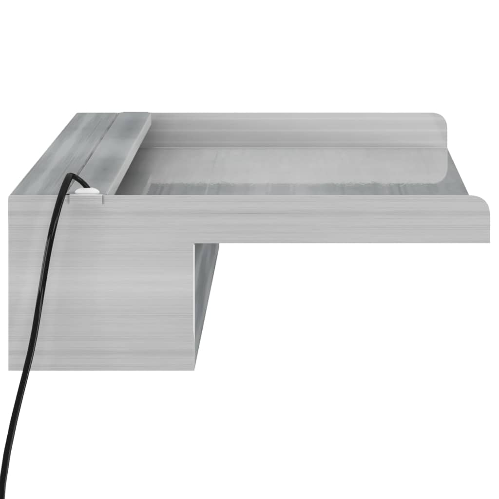 Krioklys su įvairių spalvų LED lemputėmis, 60cm, plienas