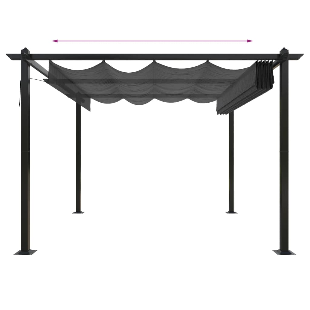 Pavėsinė ONYX, antracito, 3x3m