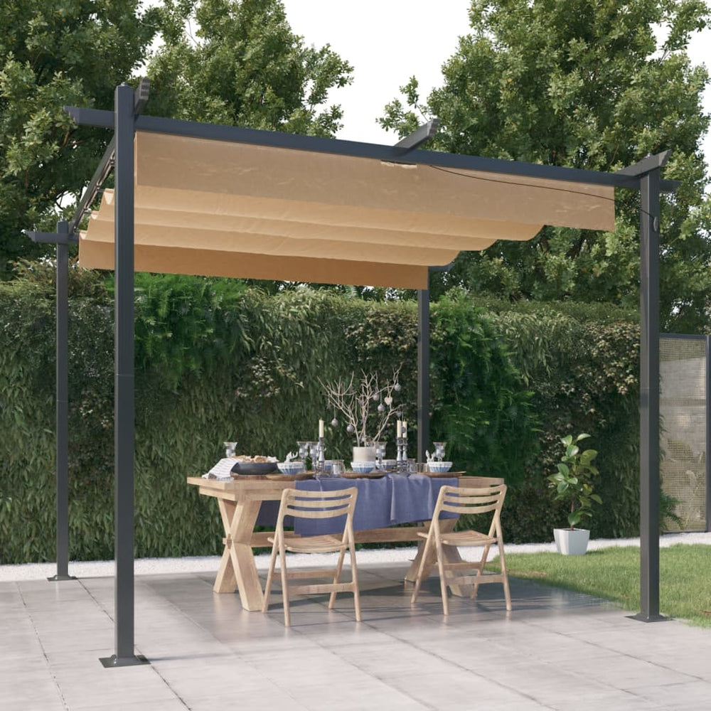Gazebo ONYX, taupe, 3x3m