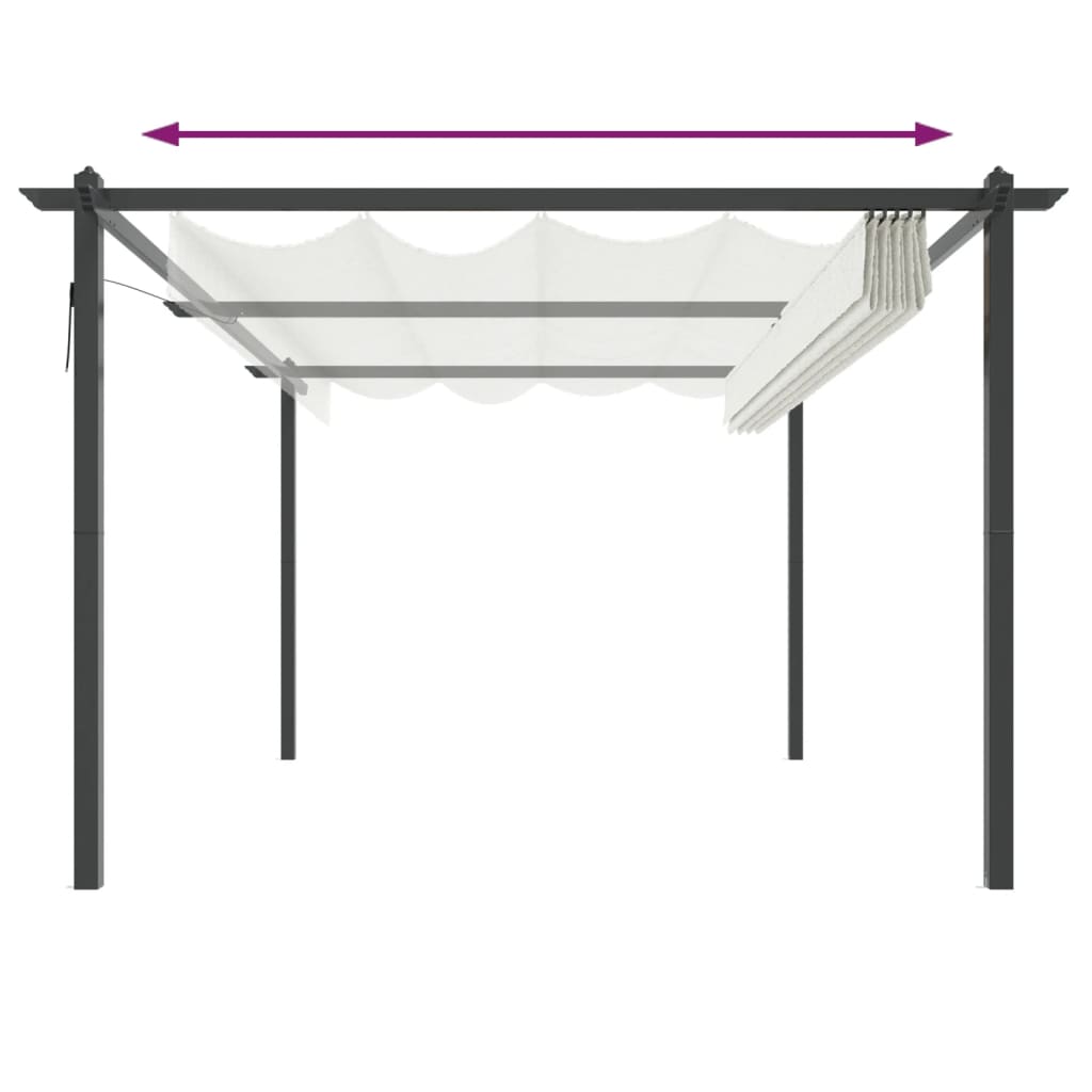 Pavėsinė ONYX, kreminė, 4x3m