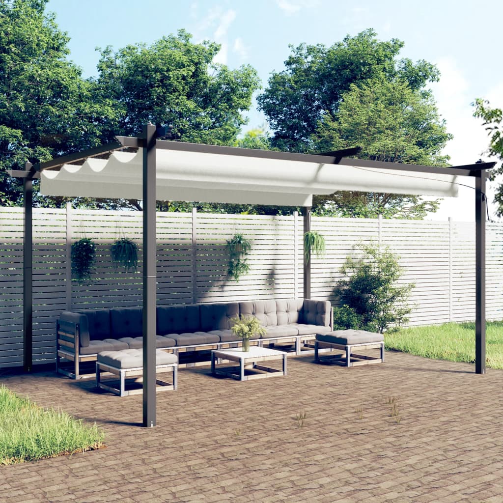 Pavėsinė ONYX, kreminė, 4x3m