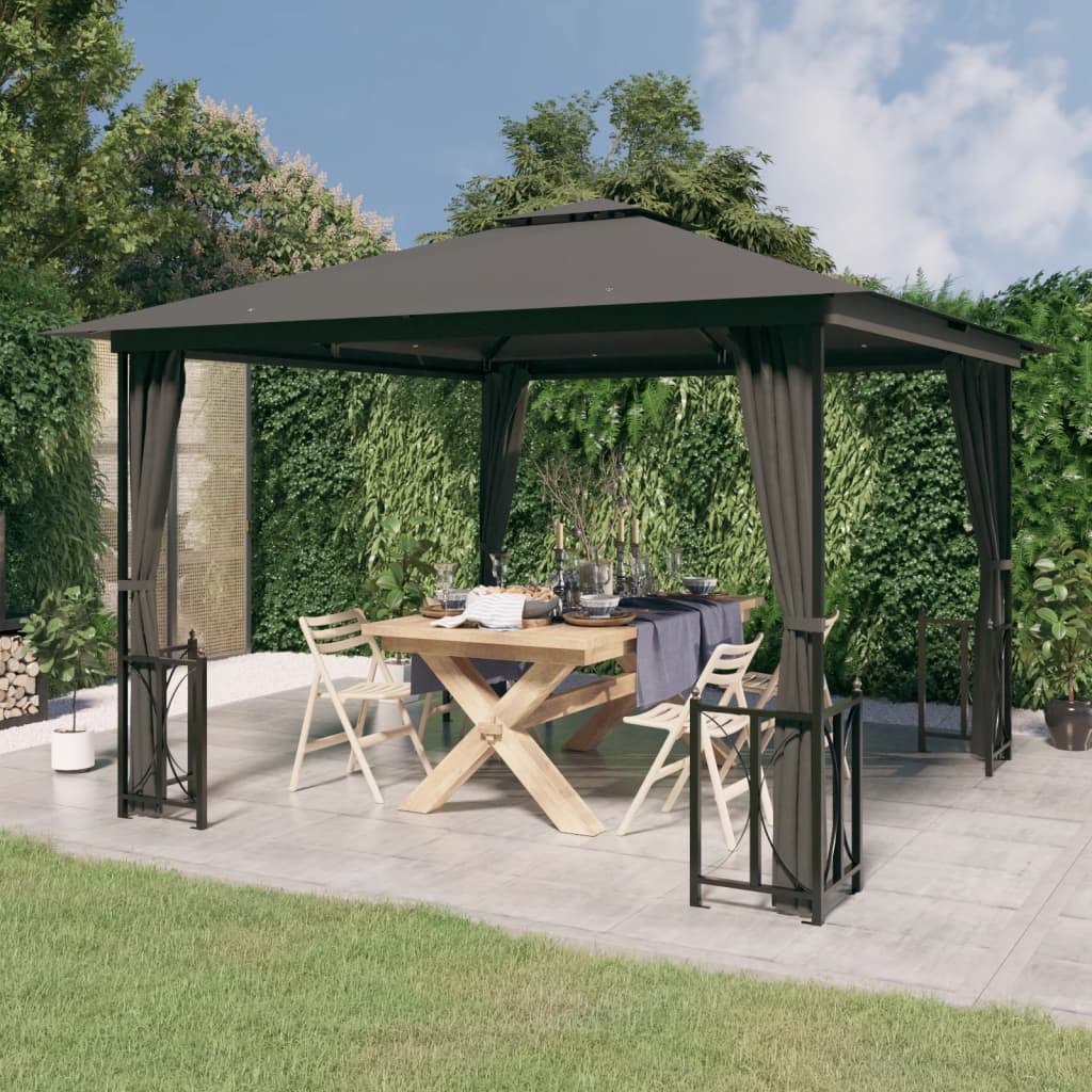 Gazebo ONYX, anthracite, 3x3m