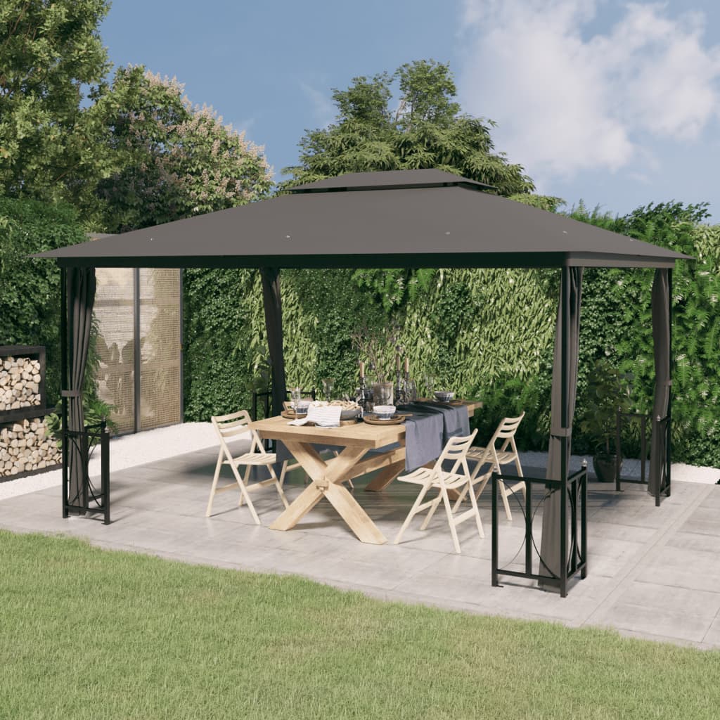Gazebo ONYX, anthracite, 3x4m