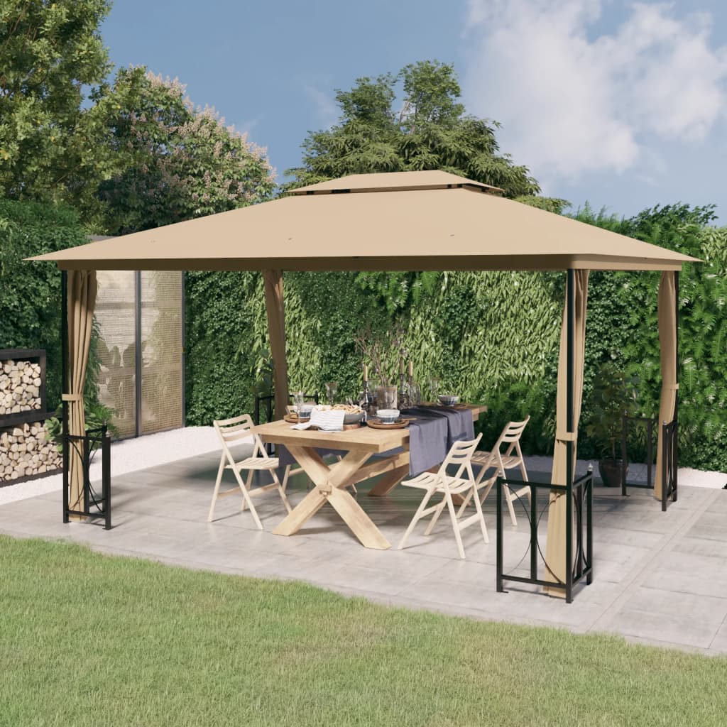 Gazebo ONYX, taupe, 3x4m