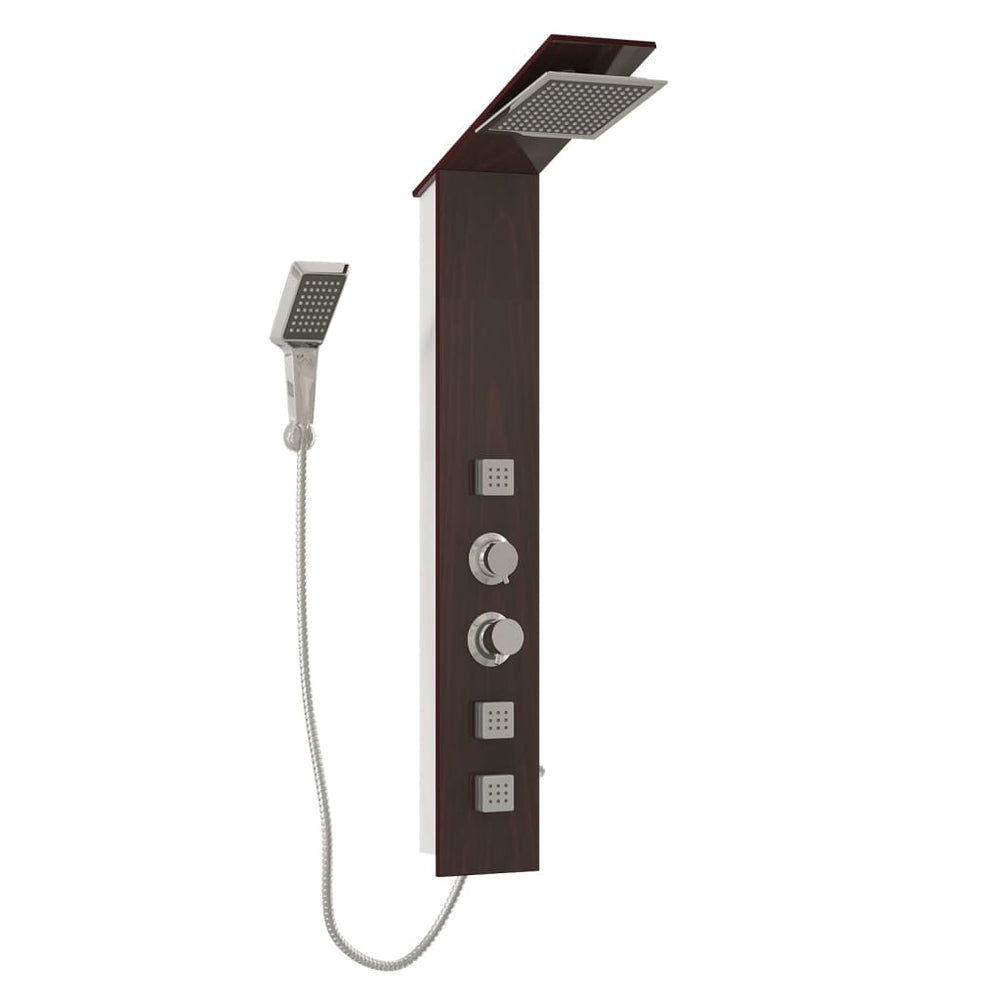 Shower system, brown, glass