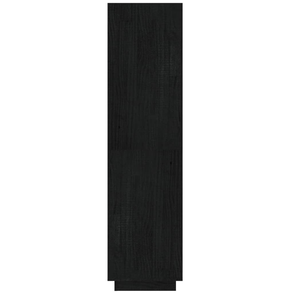 Grāmatu skapis/telpas sadalītājs, melns, 40x35x135cm, priede