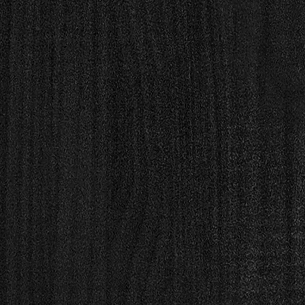 Grāmatu skapis/telpas sadalītājs, melns, 40x35x135cm, priede