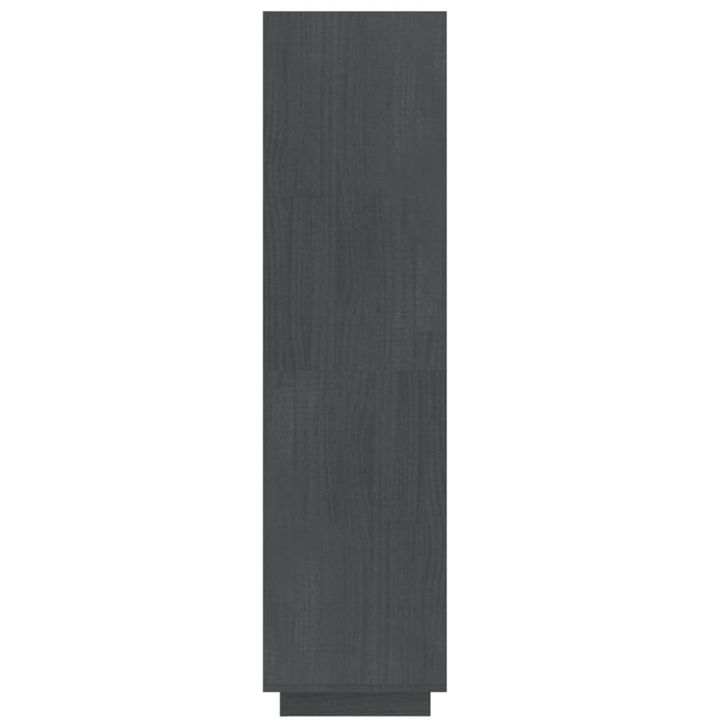 Grāmatu plaukts/telpas sadalītājs, pelēks, 60x35x135cm, priede