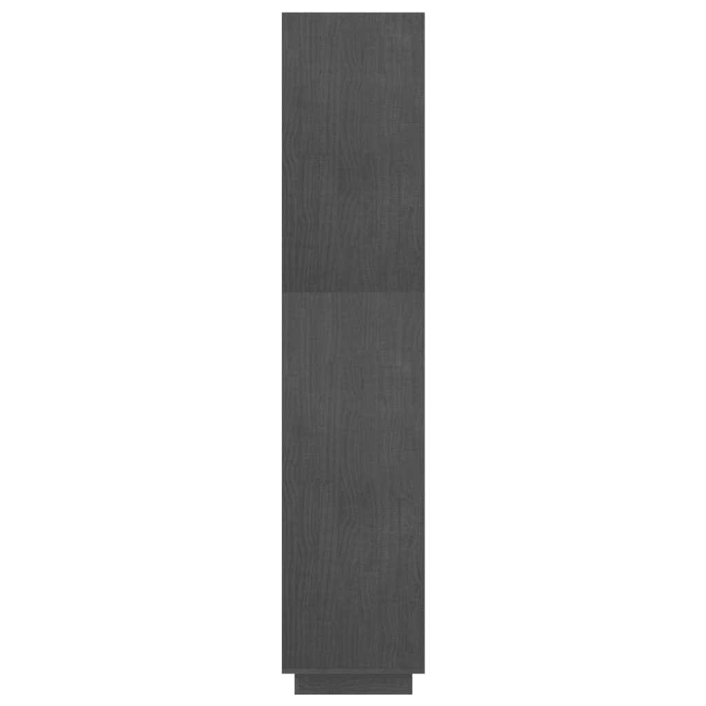 Spintelė knygoms/kambario pertvara, pilka, 80x35x167cm, pušis