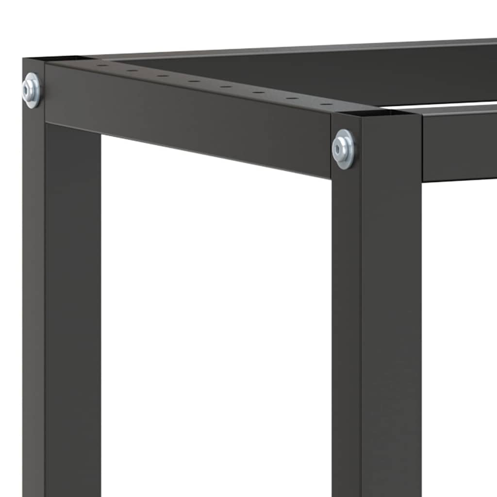 Desk frame, black and red, 70x50x79cm, metal