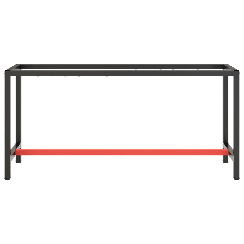 Darbastalio rėmas, juodas ir raudonas, 170x50x79cm, metalas