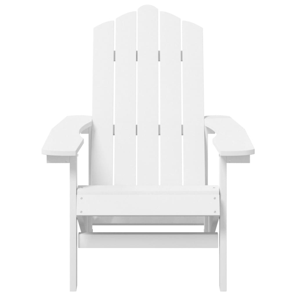 Adirondack Garden Chair, White, HDPE