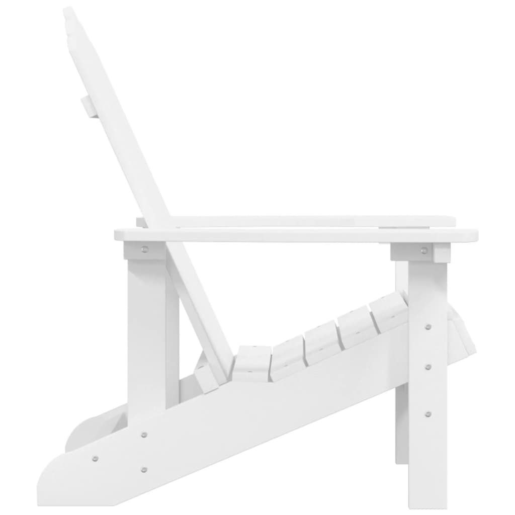 Adirondack Garden Chair, White, HDPE
