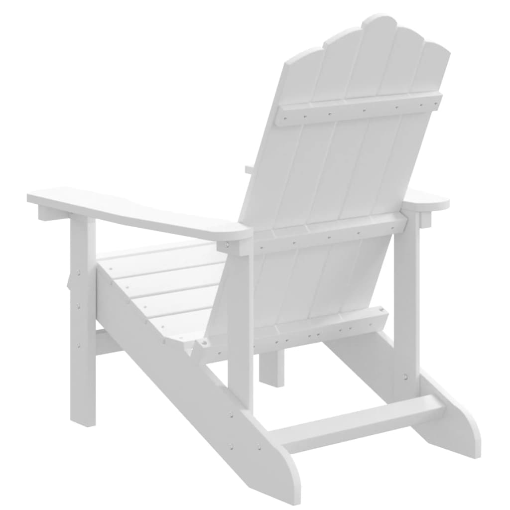 Adirondack Garden Chair, White, HDPE