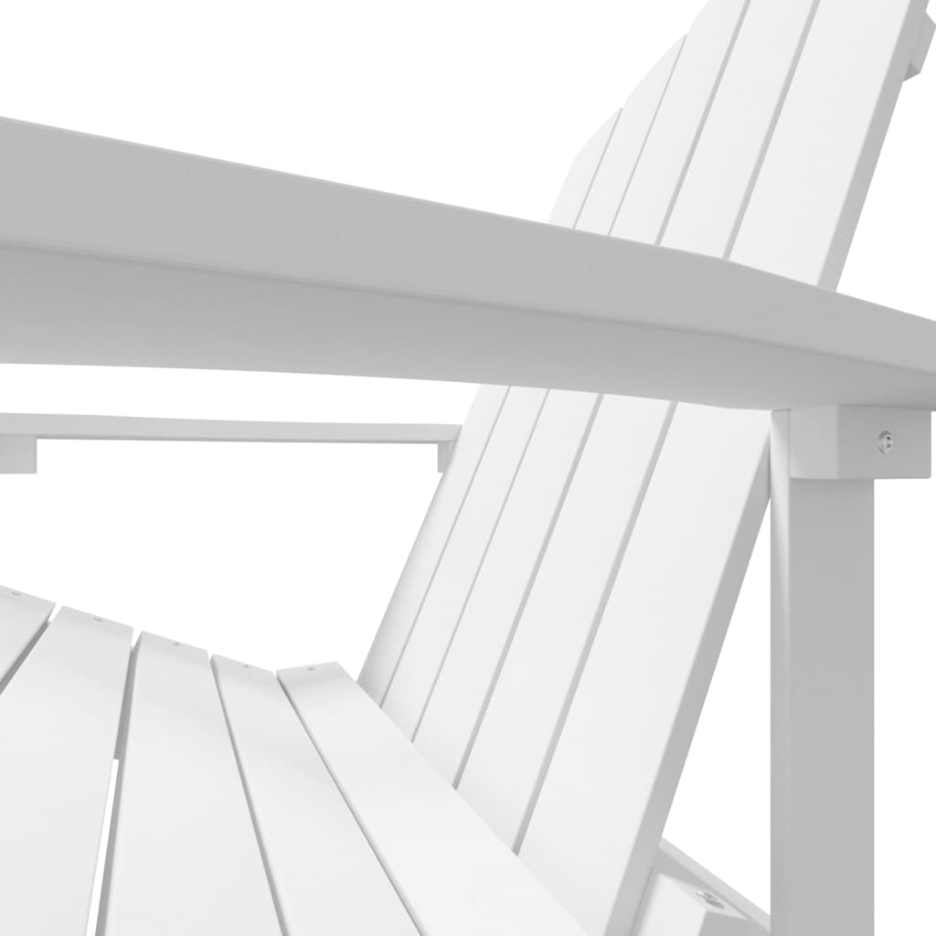 Adirondack Garden Chair, White, HDPE