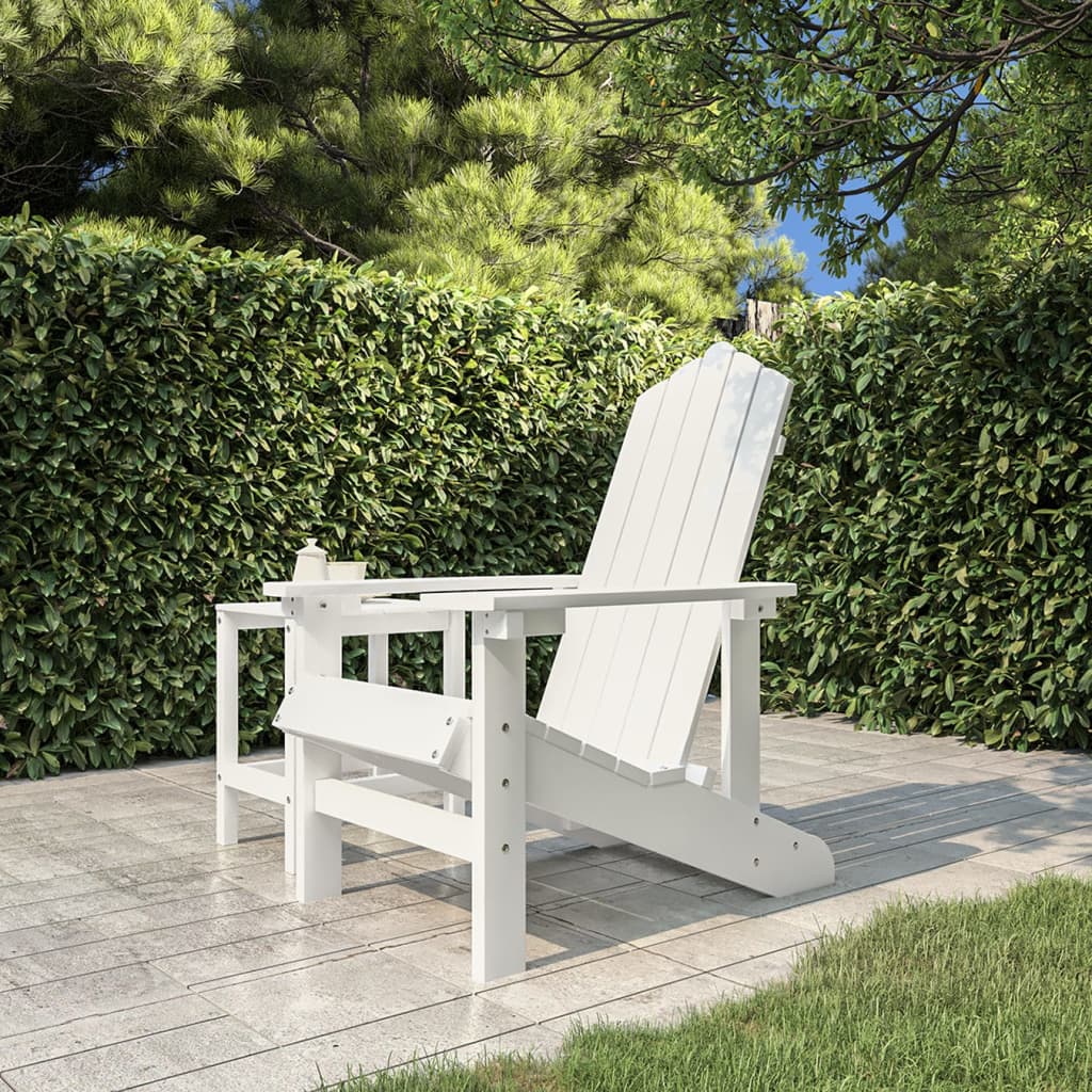 Adirondack Garden Chair, White, HDPE