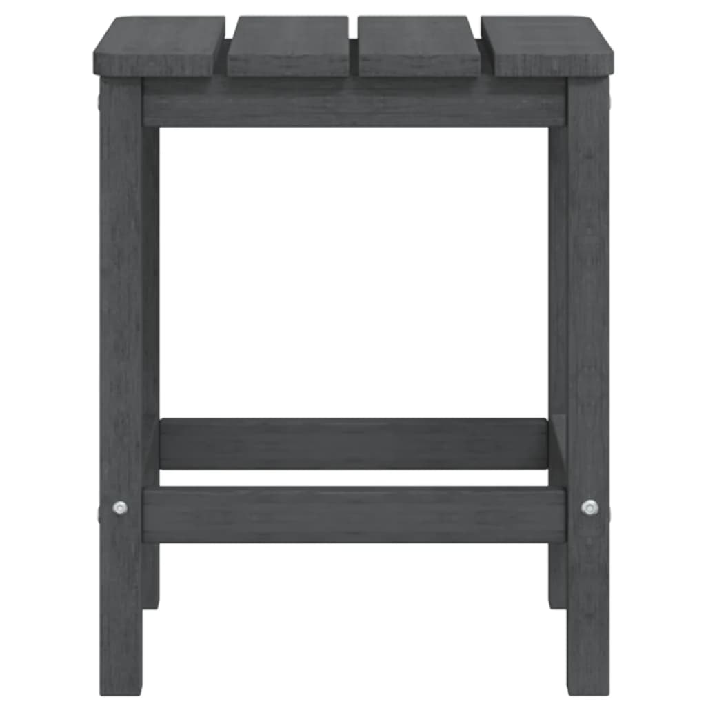 Adirondack garden table, anthracite, 38x38x46cm, HDPE