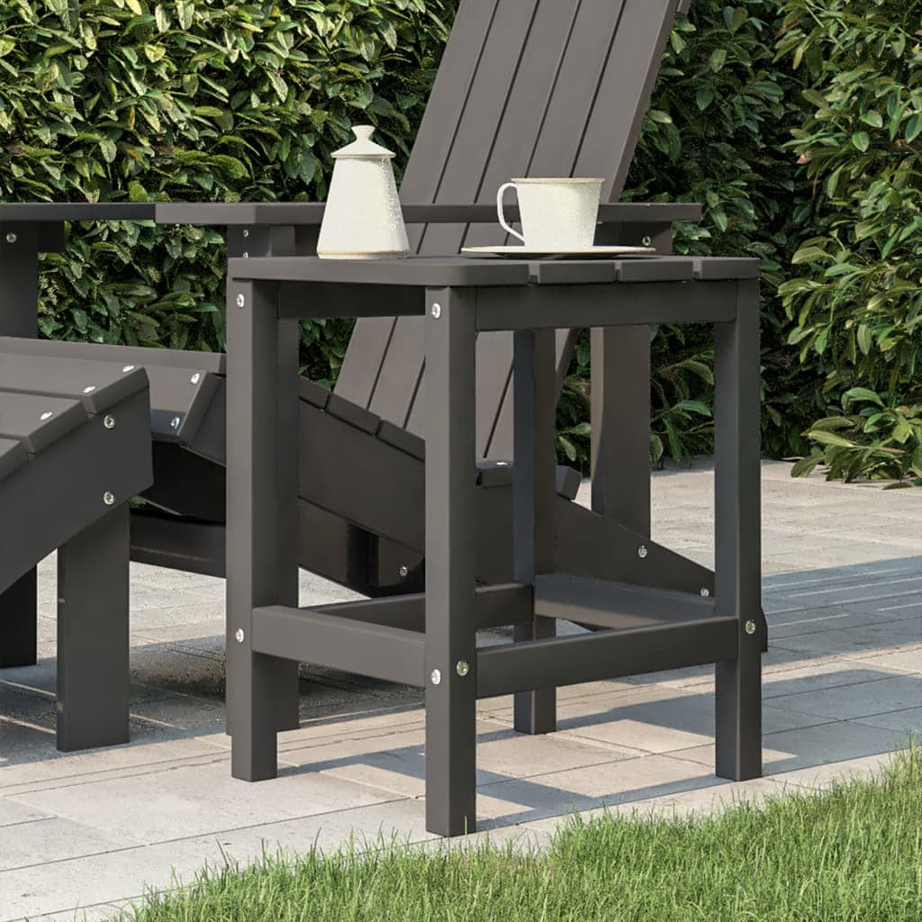 Adirondack garden table, anthracite, 38x38x46cm, HDPE