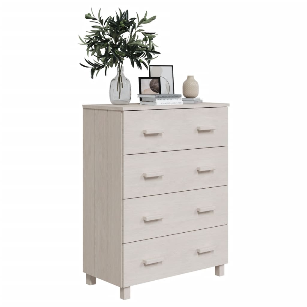 Sideboard HAMAR, white, 79x40x103.5cm, solid pine
