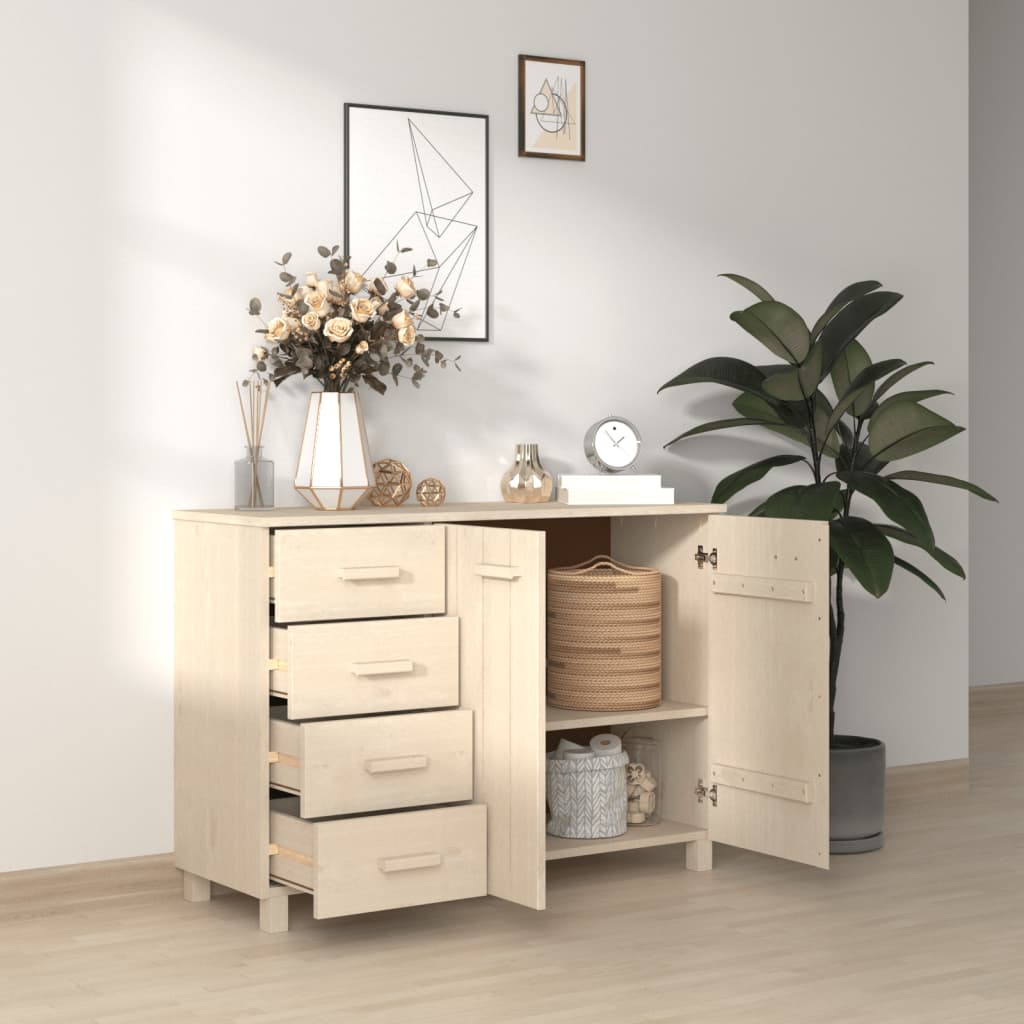 Šoninė spintelė HAMAR, medaus ruda, 113x40x80cm, pušies masyvas