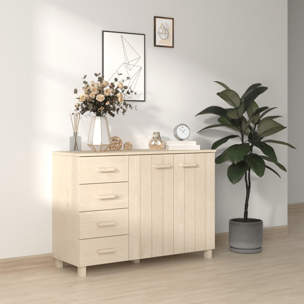 Šoninė spintelė HAMAR, medaus ruda, 113x40x80cm, pušies masyvas