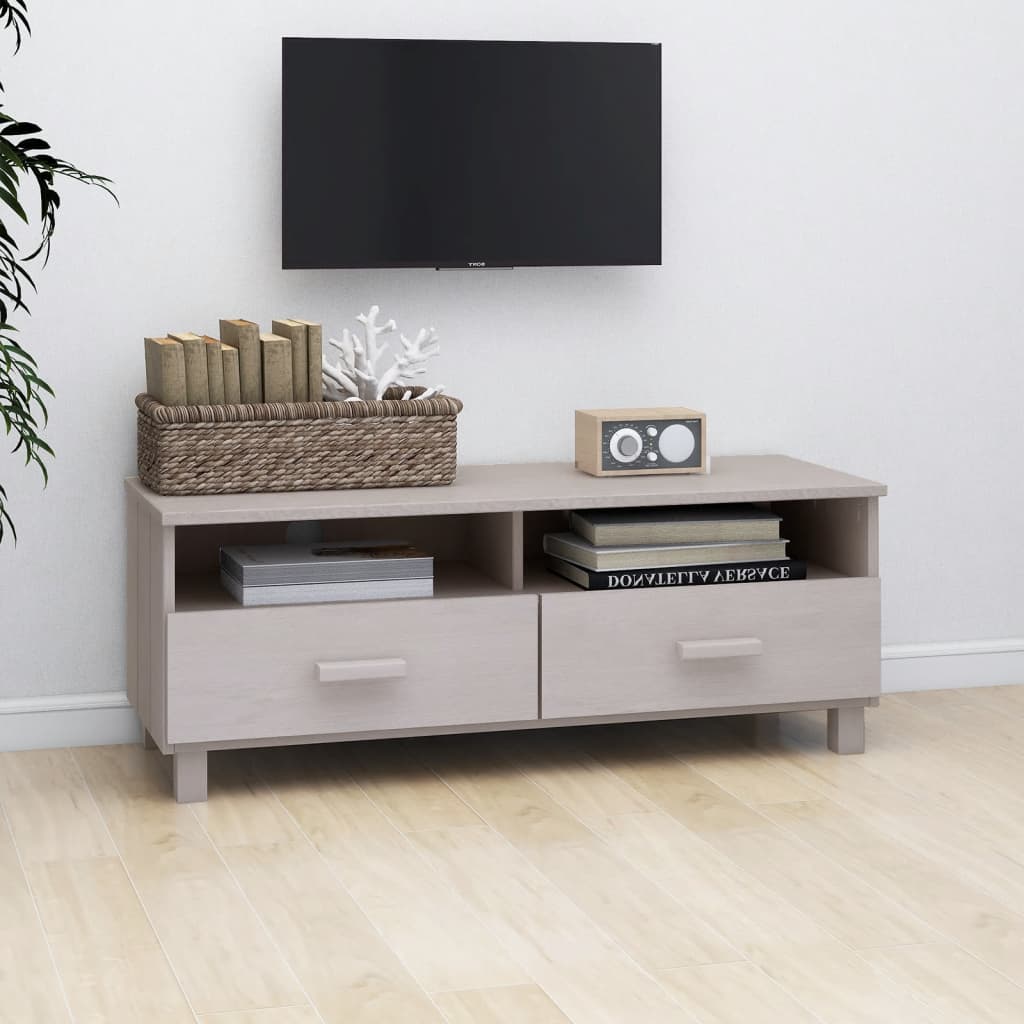TV galdiņš HAMAR, balts, 106x40x40cm, priede