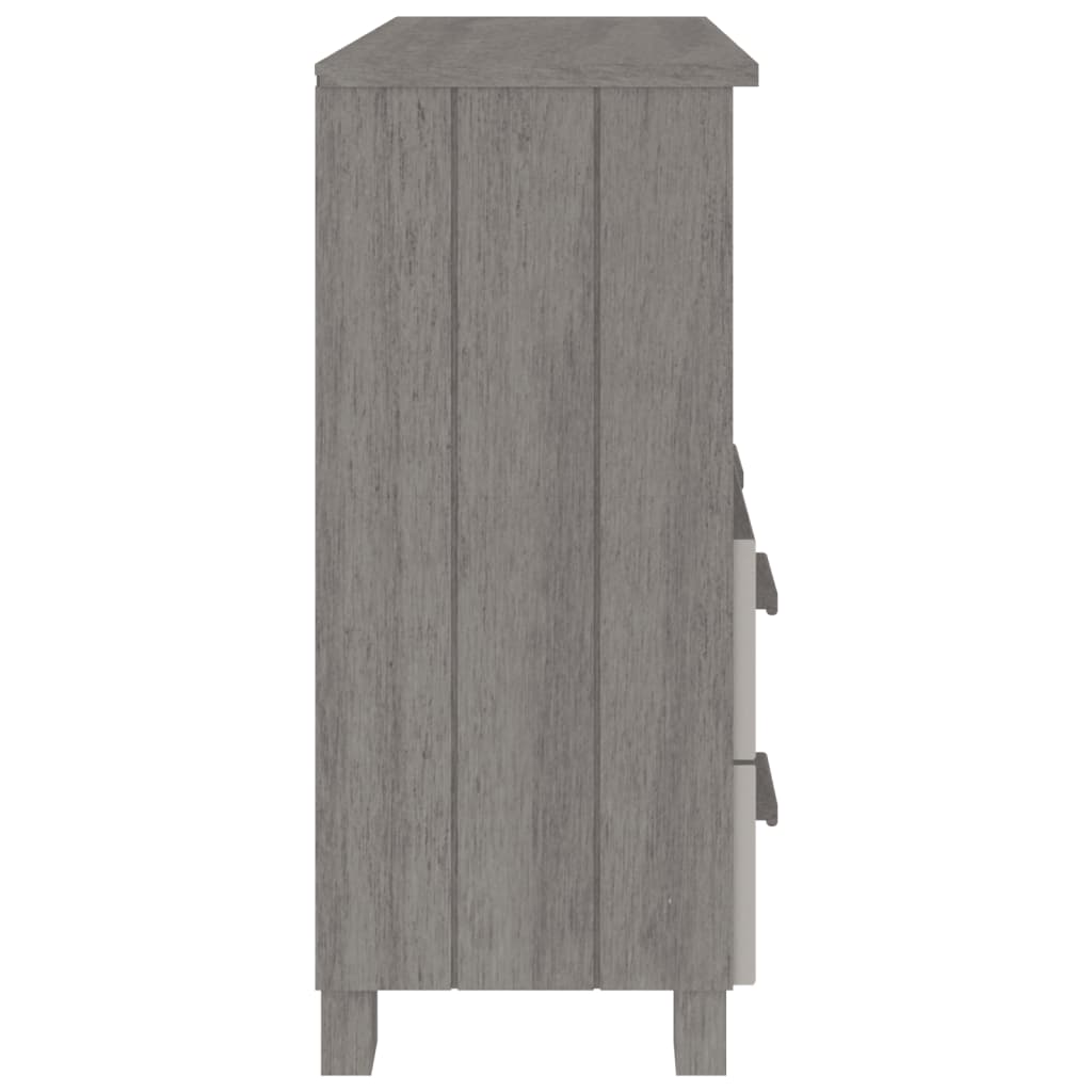 Šoninė spintelė HAMAR, šviesiai pilka, 85x35x80cm, pušis