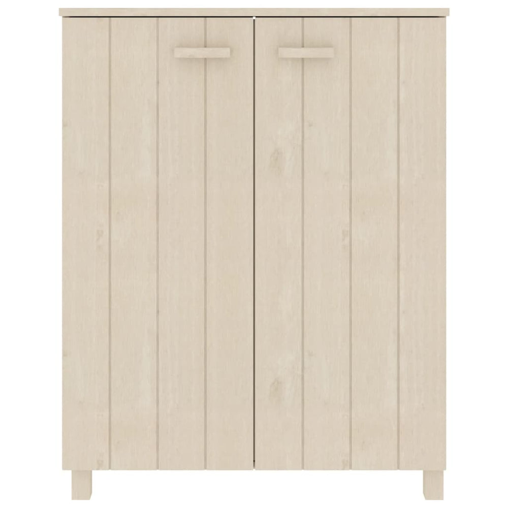 Shoe cabinet HAMAR, honey brown, 85x40x108cm, solid pine