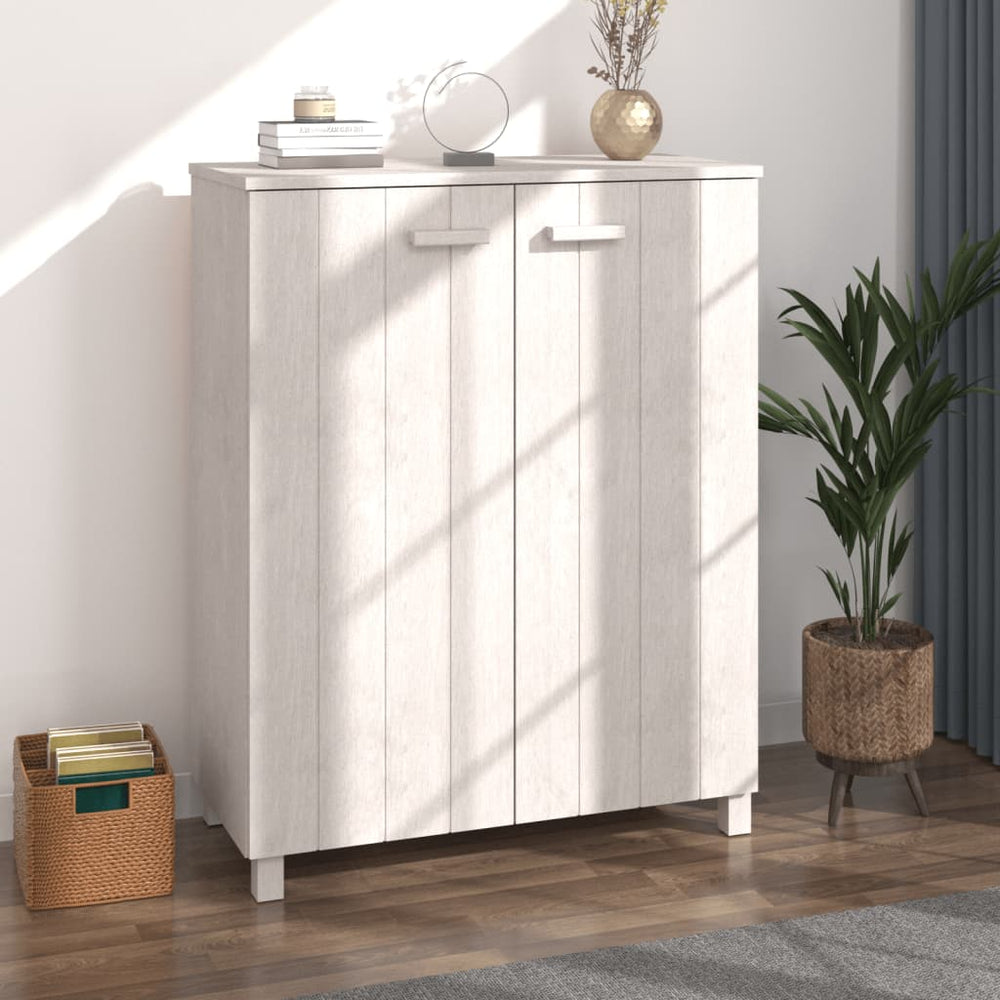 Shoe cabinet HAMAR, white, 85x40x108cm, solid pine