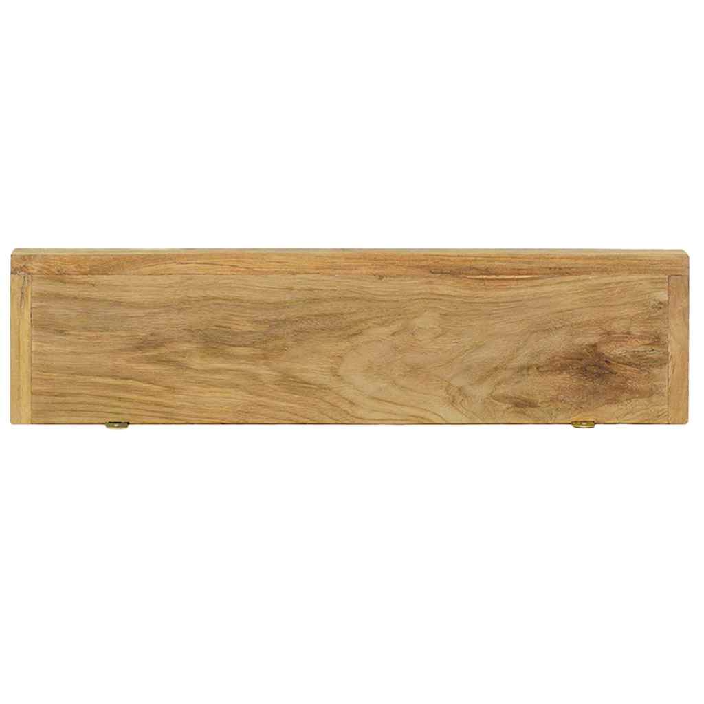 Sieninės lentynos, 2vnt., 60x15x4cm, tikmedžio masyvas