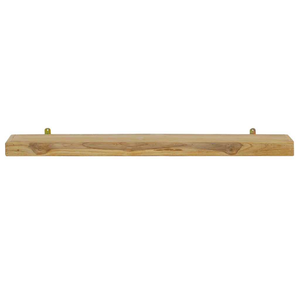 Wall shelves, 2 pcs., 90x15x4cm, solid teak