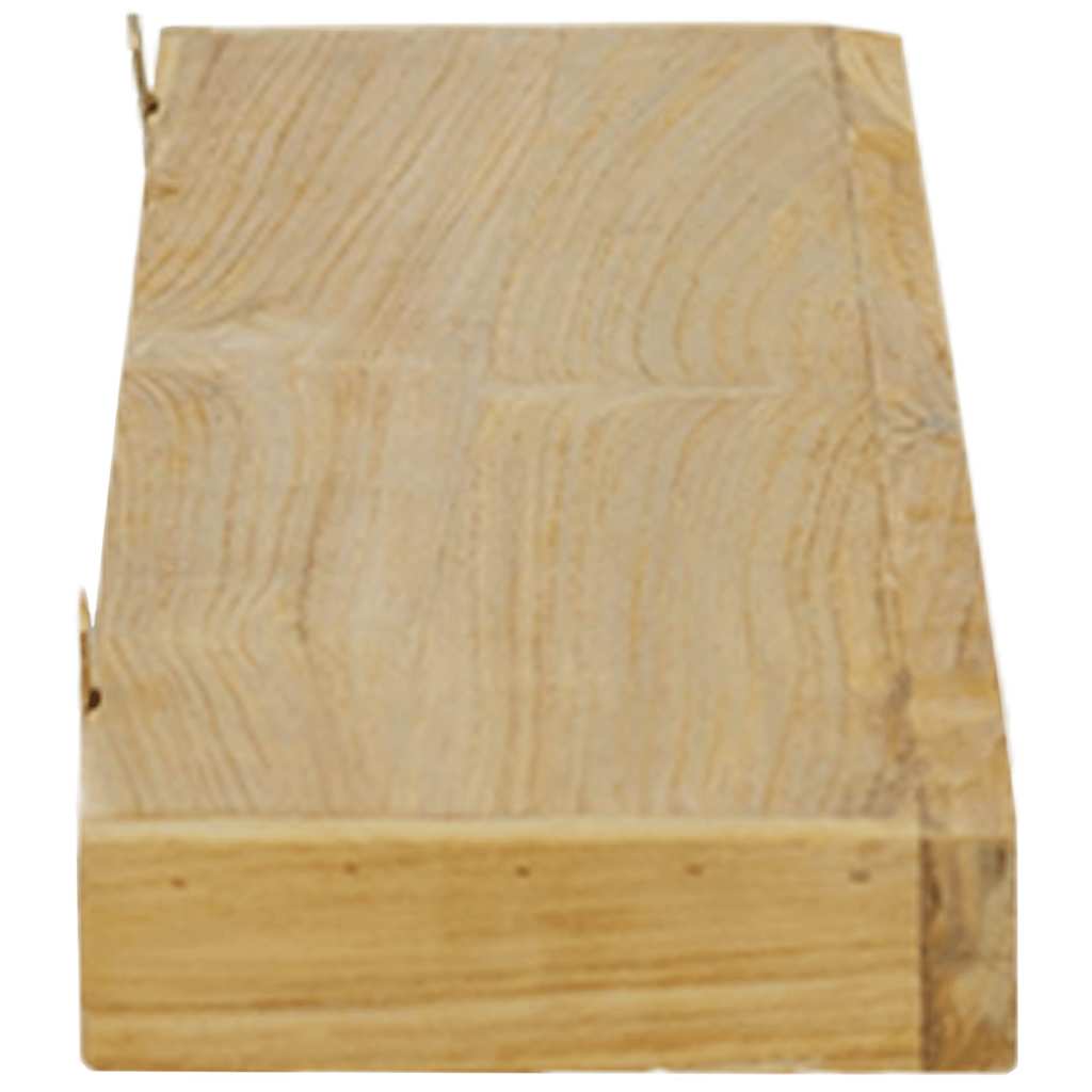 Wall shelves, 2 pcs., 90x15x4cm, solid teak