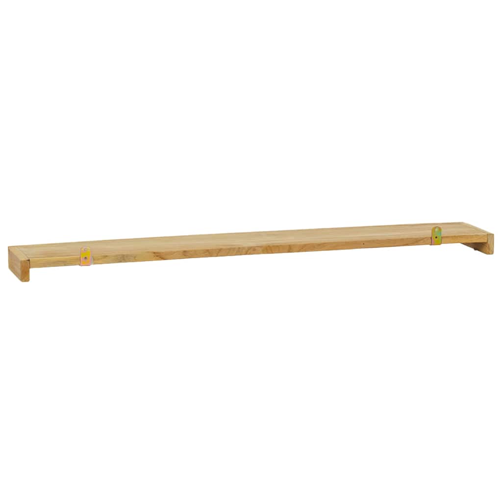 Wall shelves, 2 pcs., 90x15x4cm, solid teak