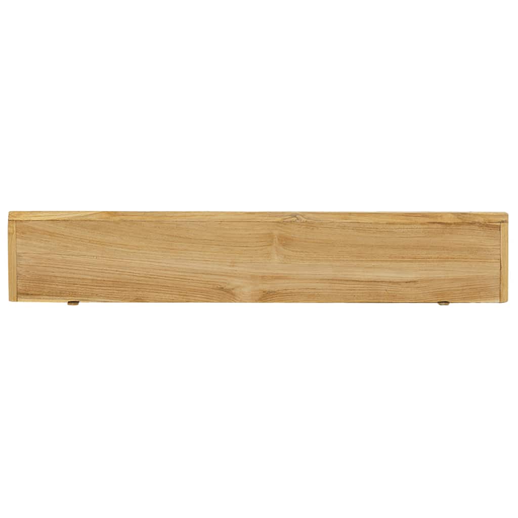 Wall shelves, 2 pcs., 90x15x4cm, solid teak