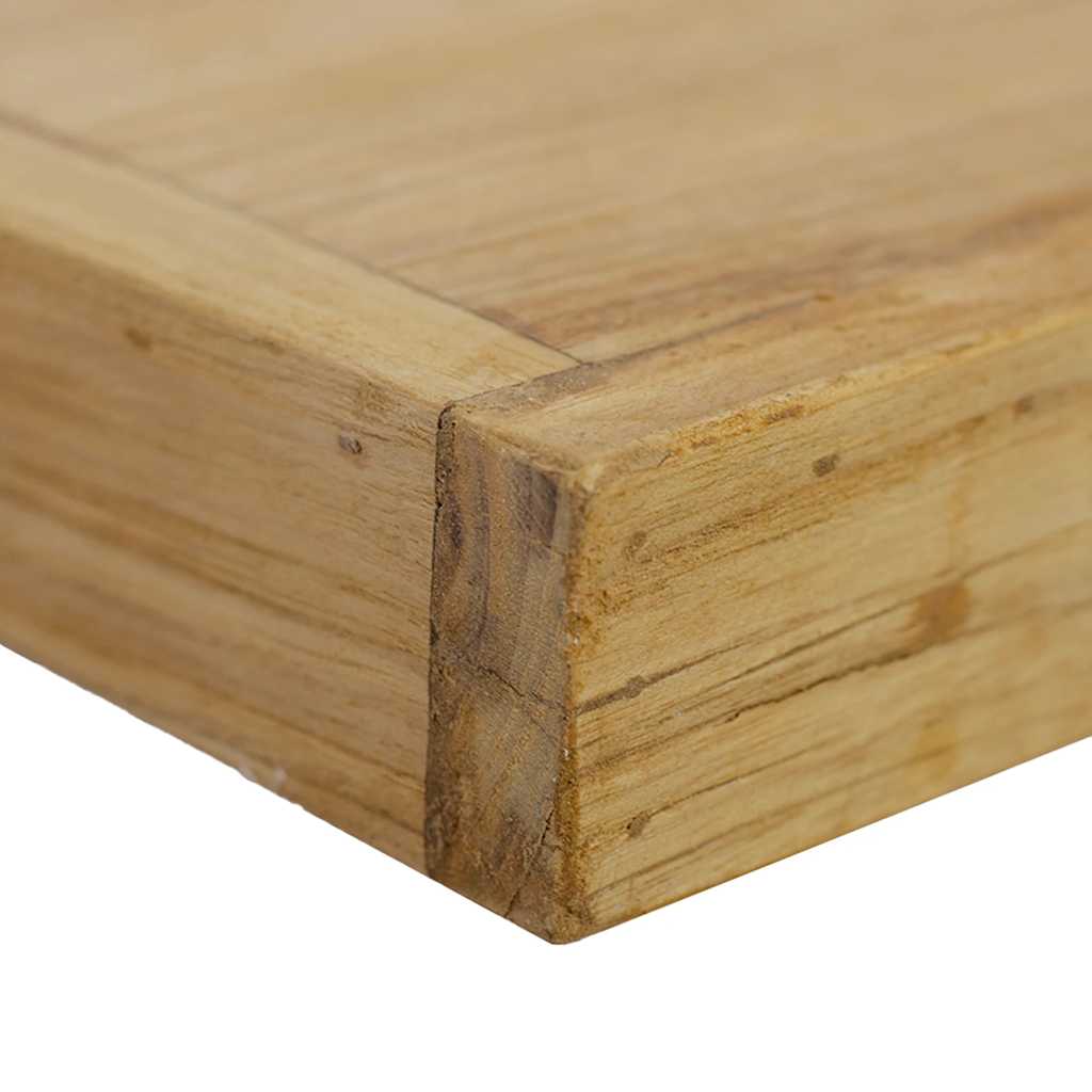 Wall shelves, 2 pcs., 90x15x4cm, solid teak