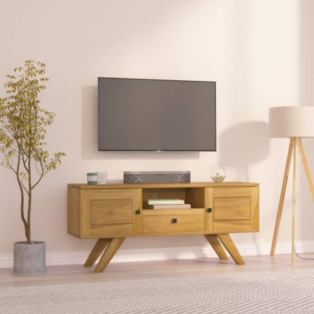 TV skapītis, 110x30x50cm, masīvs tīkkoks