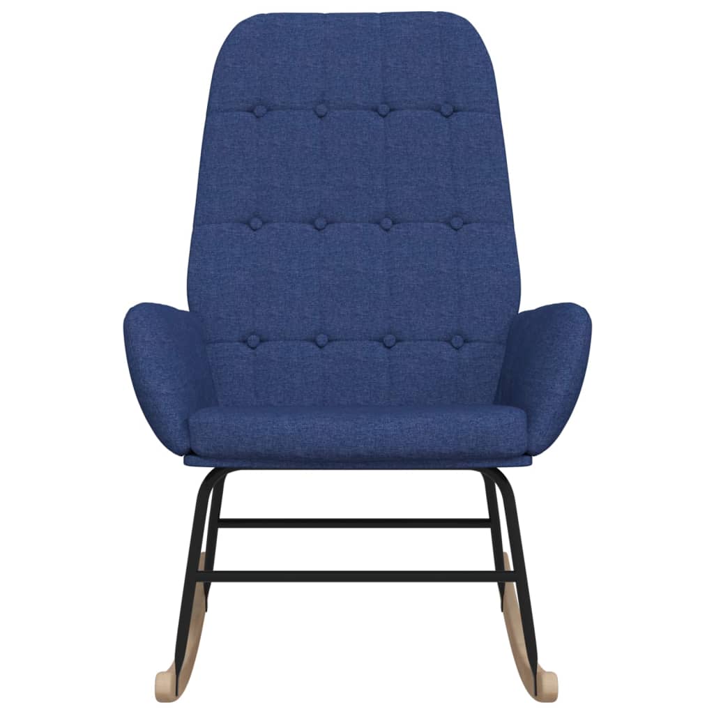 Rocking chair, blue, fabric