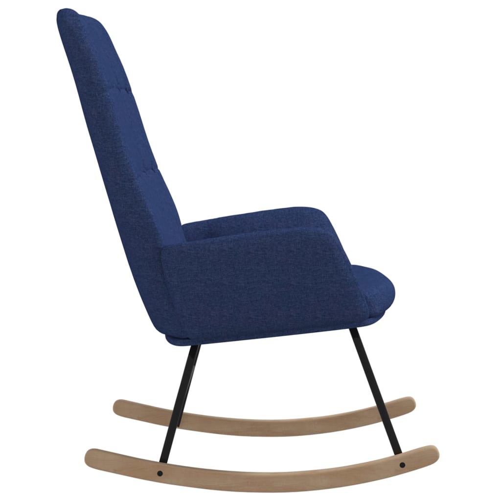 Rocking chair, blue, fabric