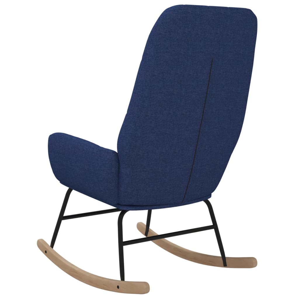 Rocking chair, blue, fabric