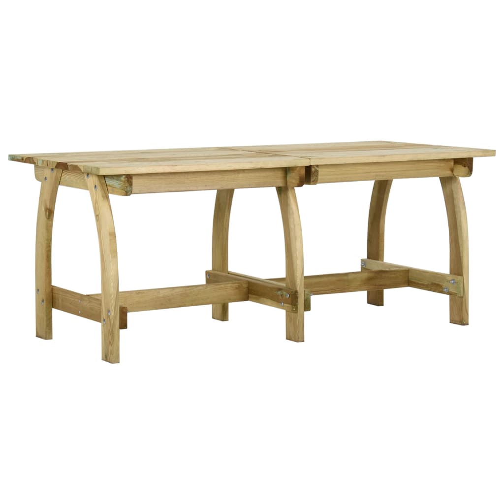 Garden table, 220x74x75cm, impregnated pine wood
