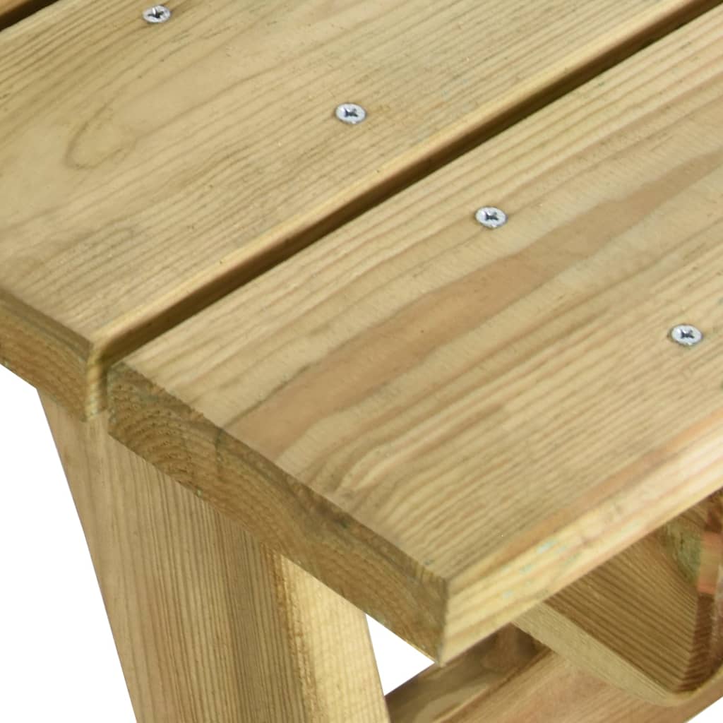 Garden table, 220x74x75cm, impregnated pine wood